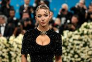 Sydney Sweeney at the 2025 Met Gala celebrating "Superfine: Tailoring Black Style" (Image via Getty)